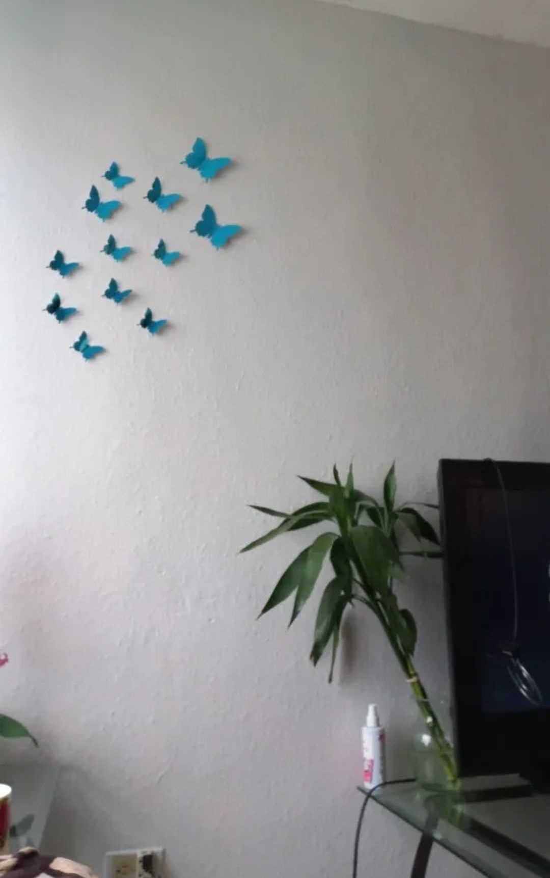 12szt motylki motyle naklejki lustrzane kolory ozdoba