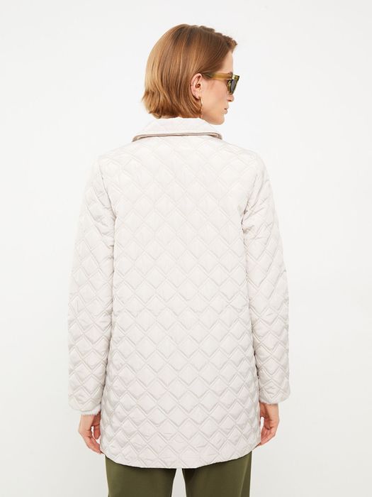 LC WAIKIKI Пальто з відкладним коміром, стьобаним візерунком