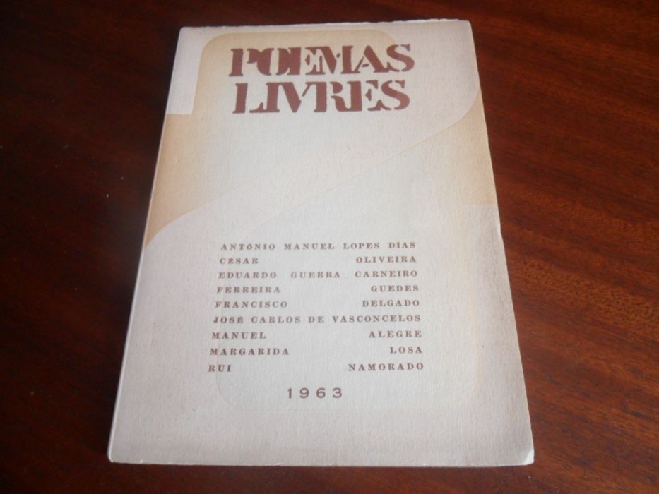 "Poemas Livres" de Vários 1ª Edição de 1963