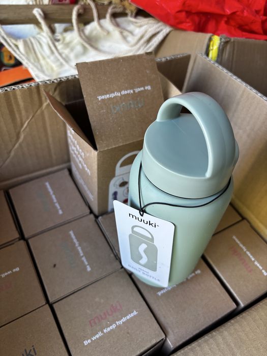 MUUKI butelka na wodę szklana 500ML Mini Daily Bottle różne kolory