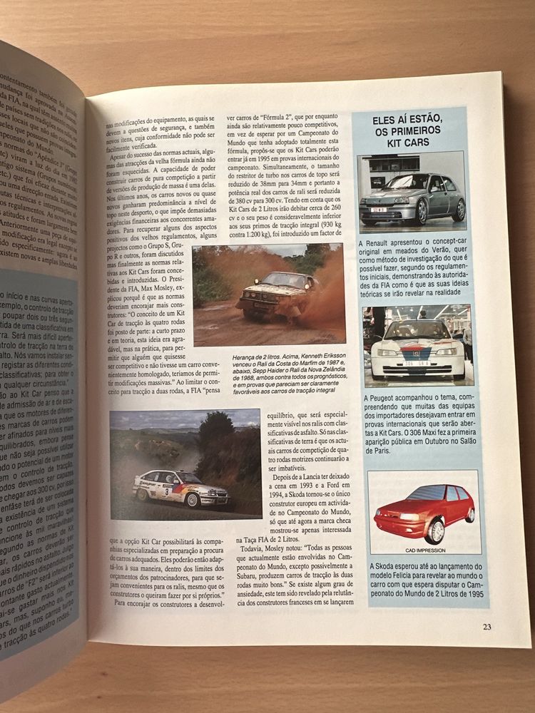 Livro/ Anuário de Rallies 94-95 de Martin Holmes