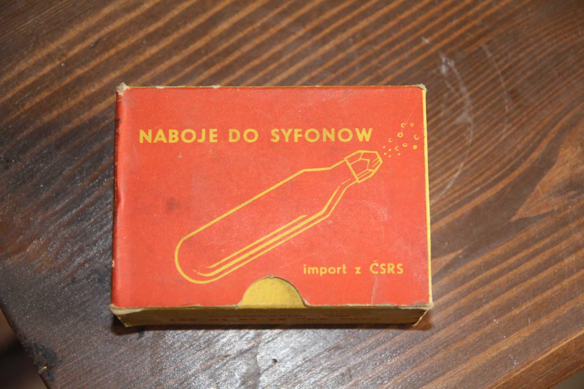 Czechosłowackie naboje syfon PRL CSRS x8 sztuk