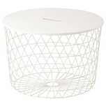 Stolik z miejscem do przechowywania Ikea Kvistbro biały 61 cm