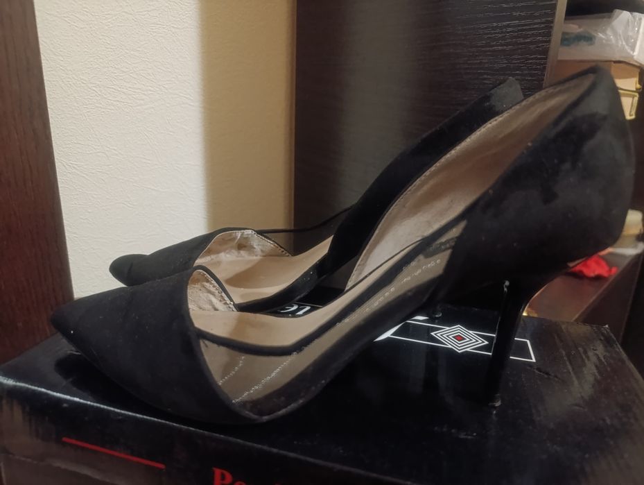 Продам женские туфли лодочки Зара Zara, черные , размер 40