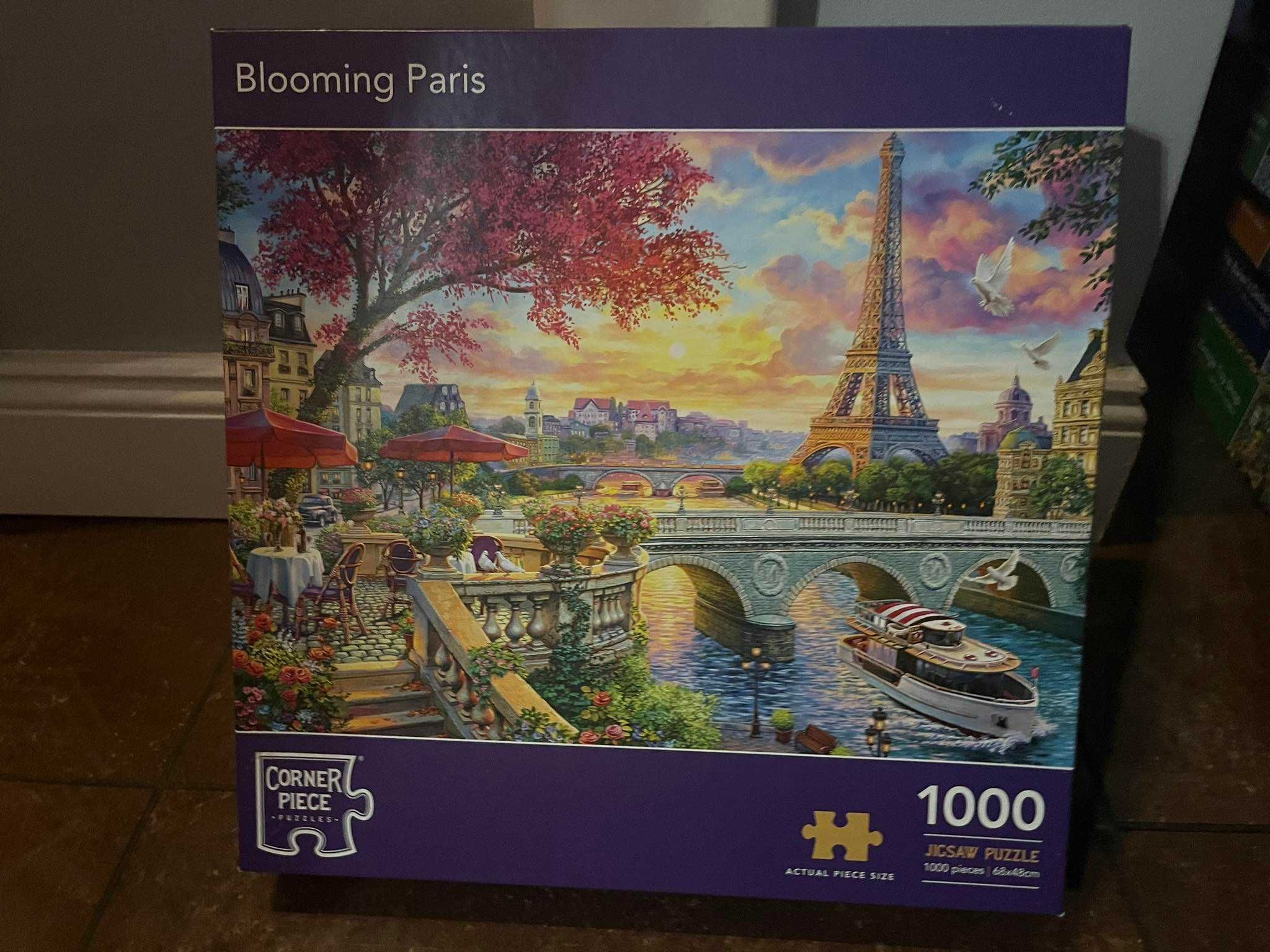 Puzzle Corner Piece Blooming Paris 1000