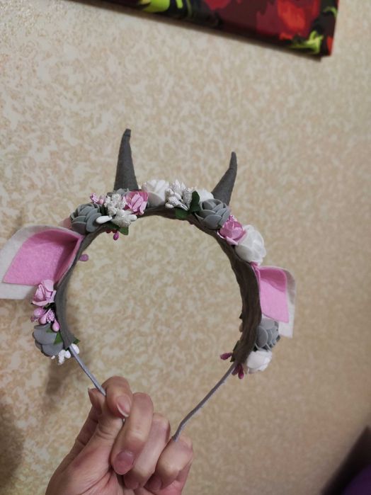 Сукня для дівчинки (костюм кози) сірий 128р