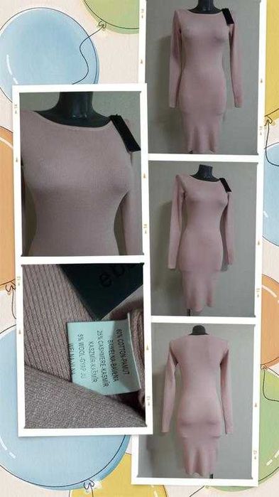 Облягаюча,мега якісна сукня-футляр в мікро-рубчик,з кашеміром,на 42/48