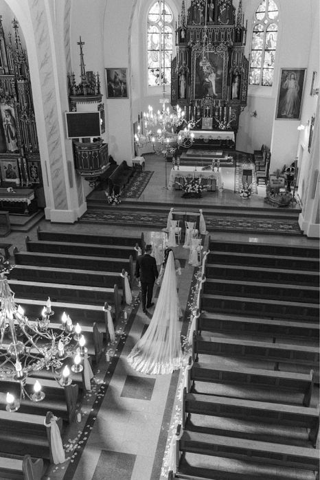 Suknia ślubna rybka