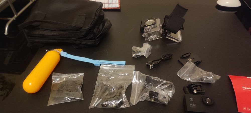 GoPro CAM  com todos os acessórios