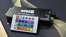 RGB music музыкальный контроллер 12A IR 144W 12V Так же есть лента RGB