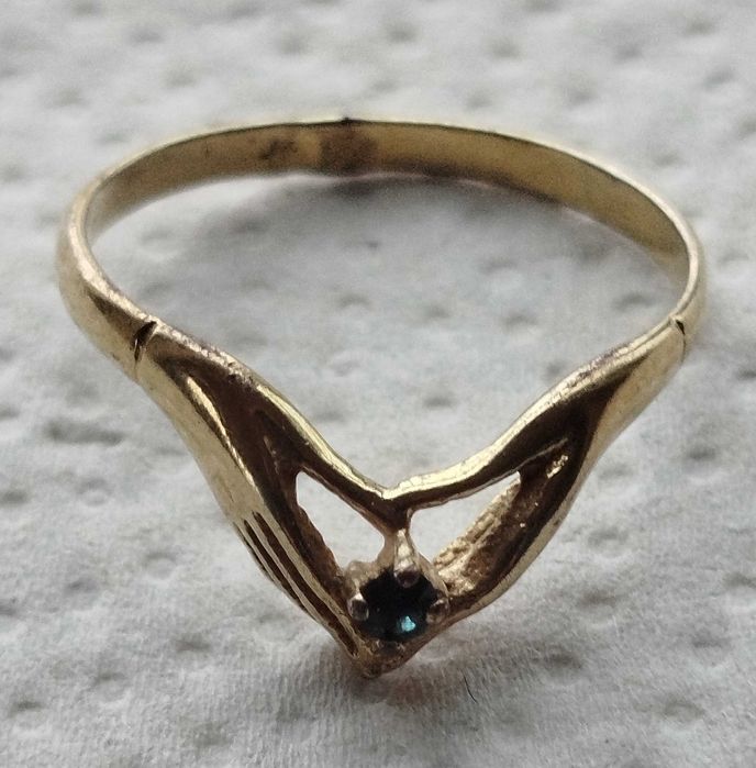 Anel em Prata dourada, muito bonito