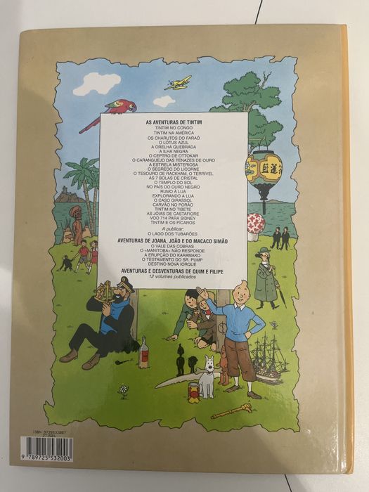 Livro As aventuras de Tintin. A estrela misteriosa. Capa rija. 62 pag