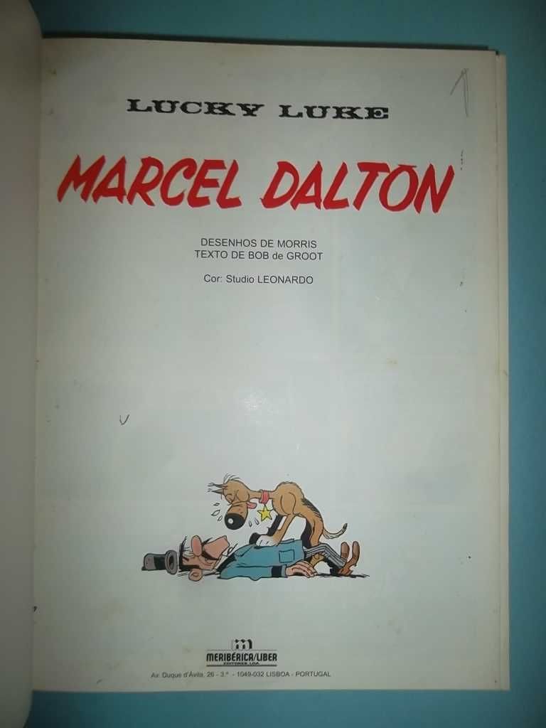 LUCKY LUKE e RANTANPLAN - Volume com 13 álbuns BD