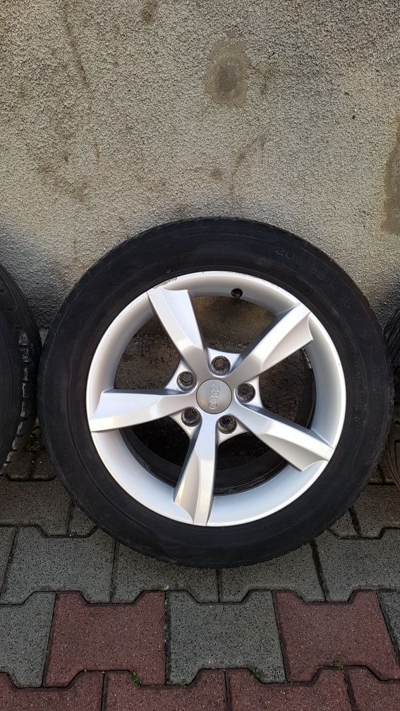 Alufelgi z oponami 16 cali 5x112 205/55/16 VW AUDI