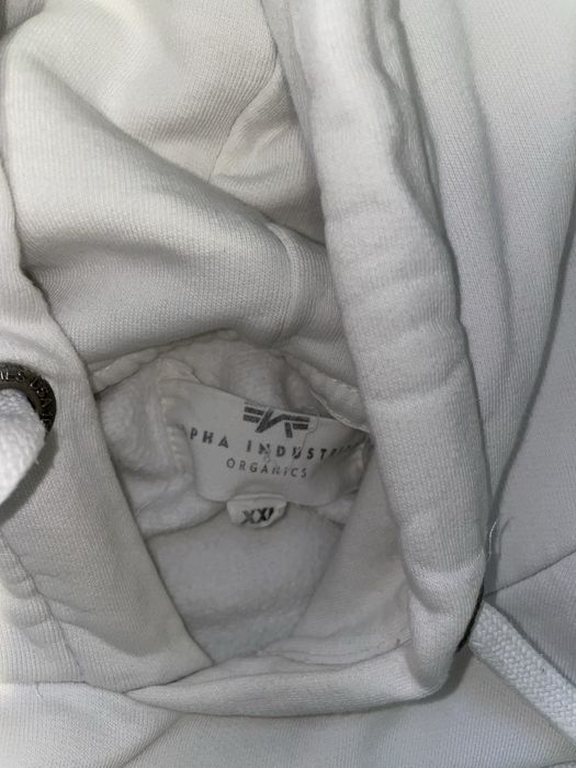 Кофта alpha industries EMB organics white