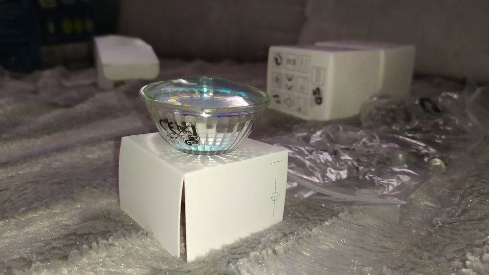 novo 5 caixas de 3 focos de luz led para teto falso - 15 no total