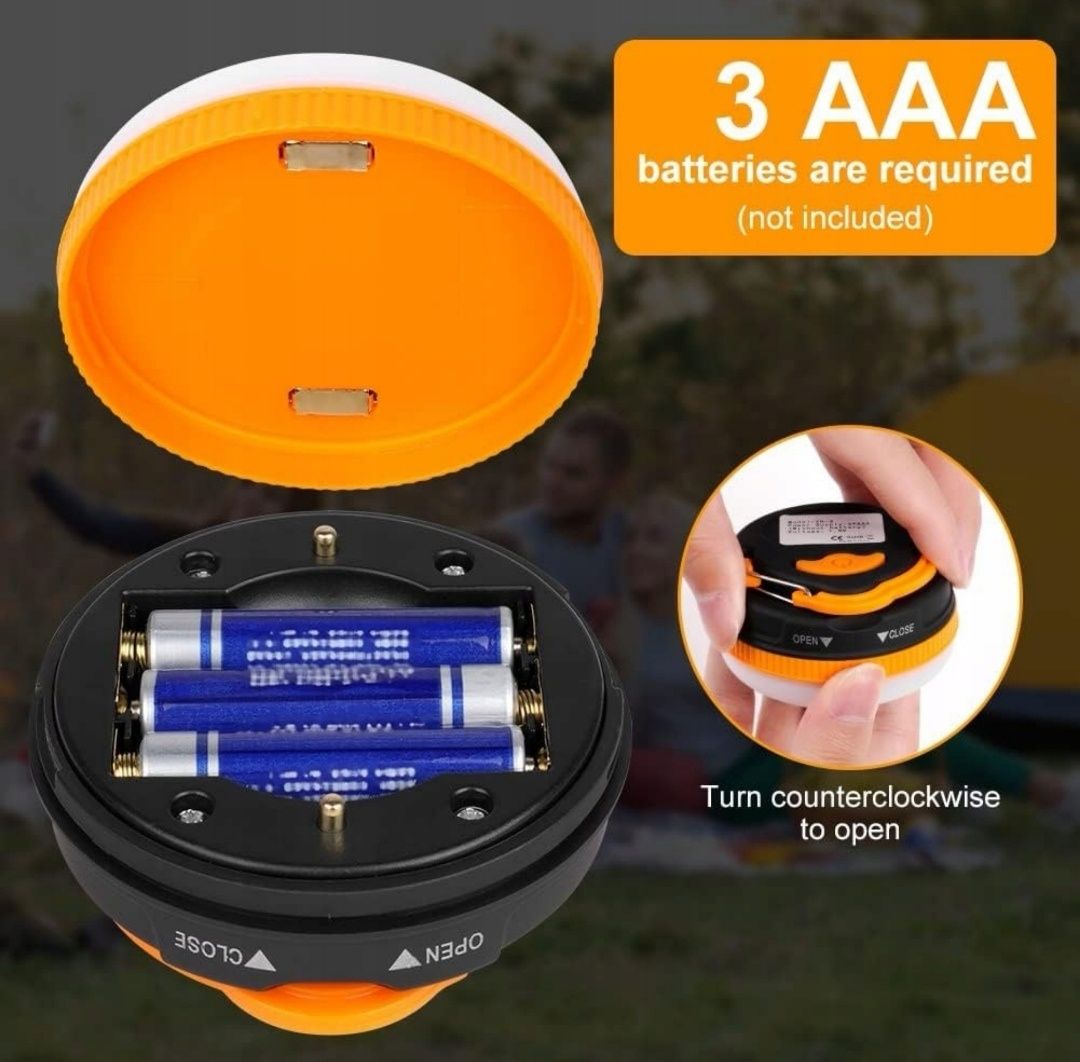 Lampka Kempingowa Turystyczna Powerbank Solar LED USB MAGNES 5 TRYBÓW