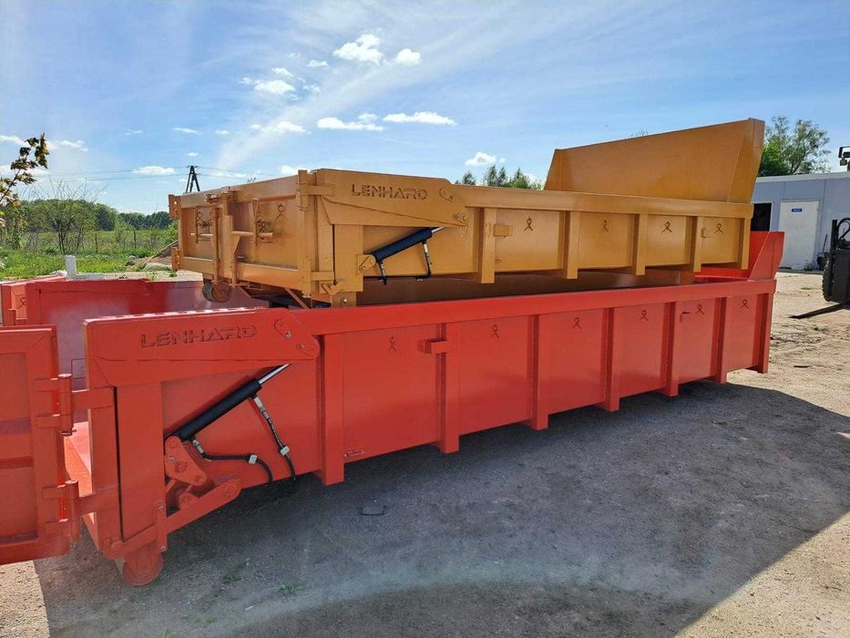 Kontener hakowy 4m3 z hydrauliczną klapą