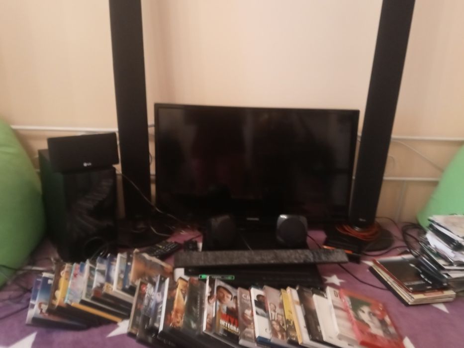 Zestaw kina domowego + telewizor+dvd+ dekoder + gratisy