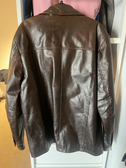 blusão de cabedal de qualidade, solo 8€