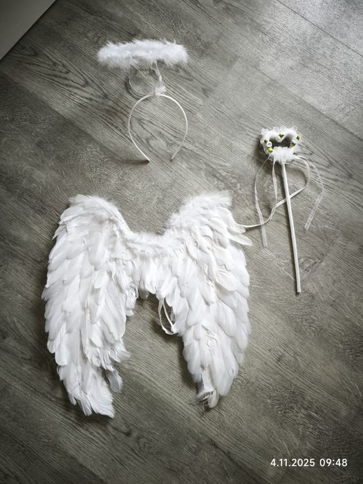 Strój aniołka,skrzydełka, opaska