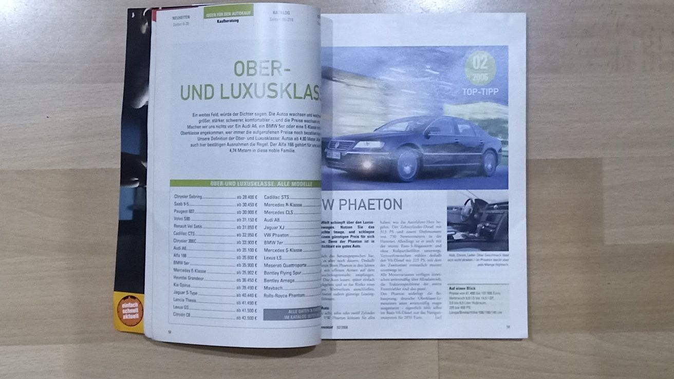 Auto Monat 2006 Katalog samochody 2006