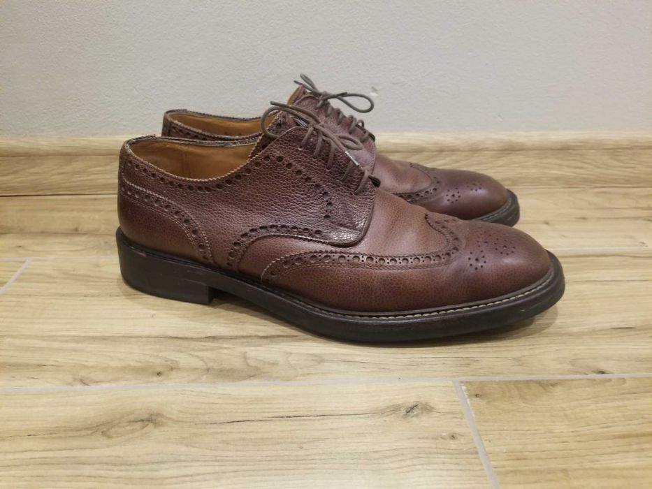 Cheaney туфлі дербі броги 42 43 uk 9.5 vibram commando Goodyear Welted