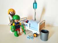 Playmobil lekarz przy łóżku chorego dziecka