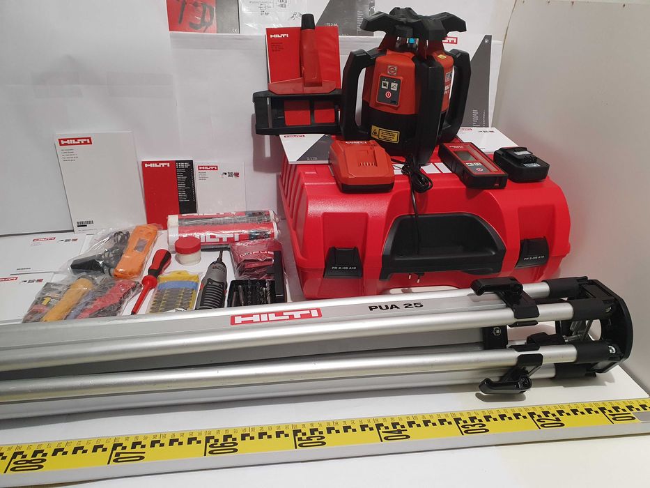 Niwelator obrotowy HILTI PR 2 HS-A12 duzy zestaw statyw lata dodatki