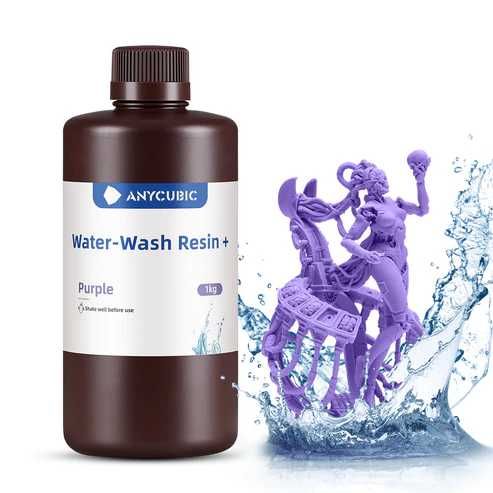Фотополімерна водомийна смола Anycubic Water-Wash Resin+ 1 kg