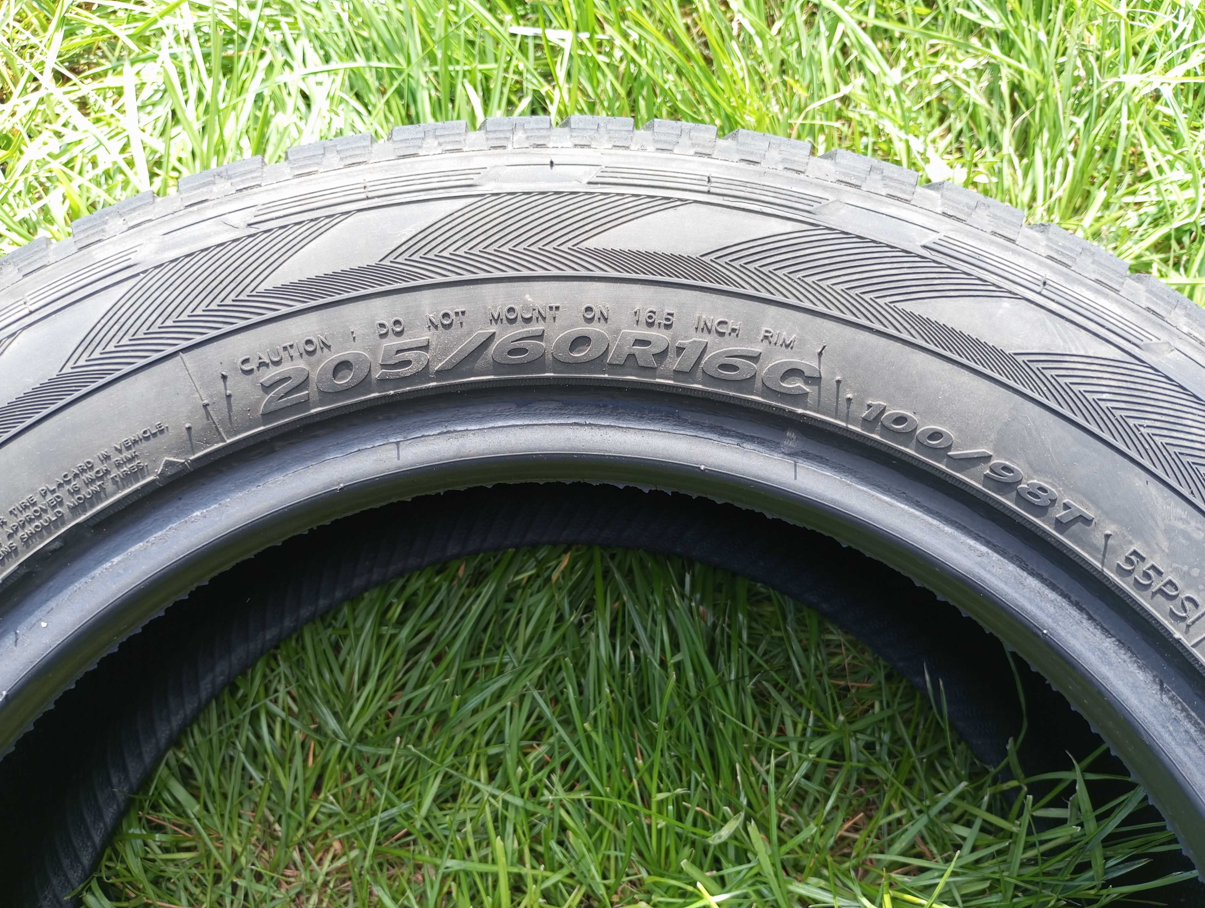 2szt zimowa hankook RW06,  205/60/16C DOT3918 gumy 6mm