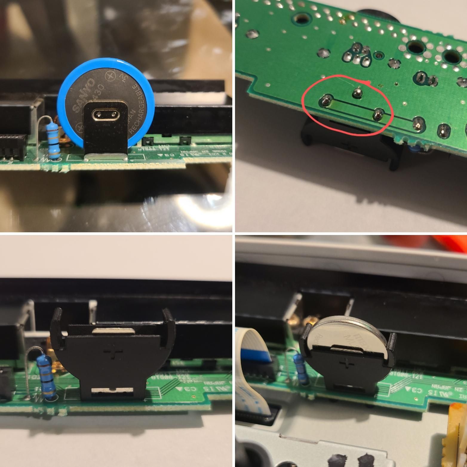 Substituição pilha Dreamcast