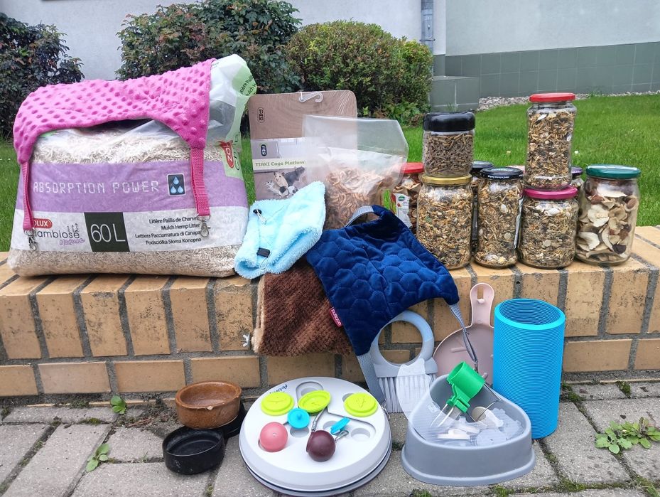 Klatka z wyposażeniem dla szczurów