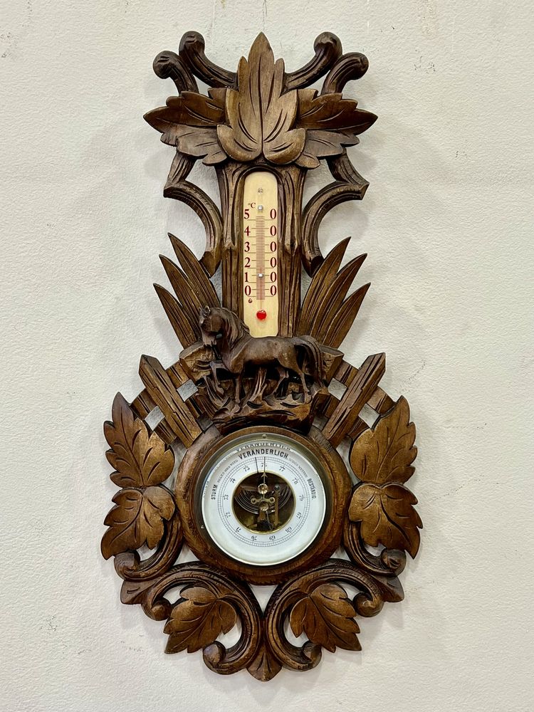 Барометр-термометр.Старинный.Германия
