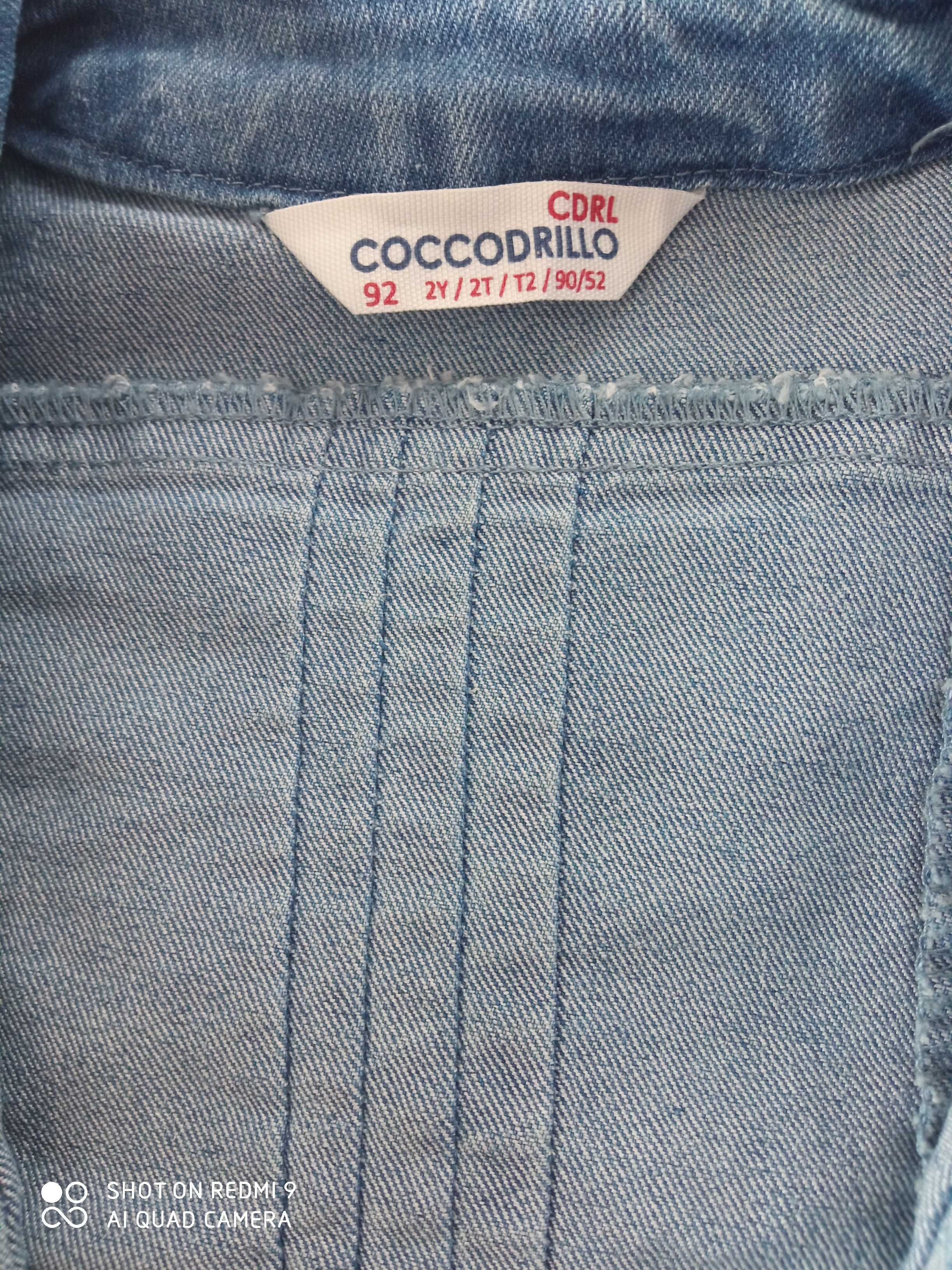 Kurtka, katana jeans, dla dziewczynki Coccodrillo, r. 92