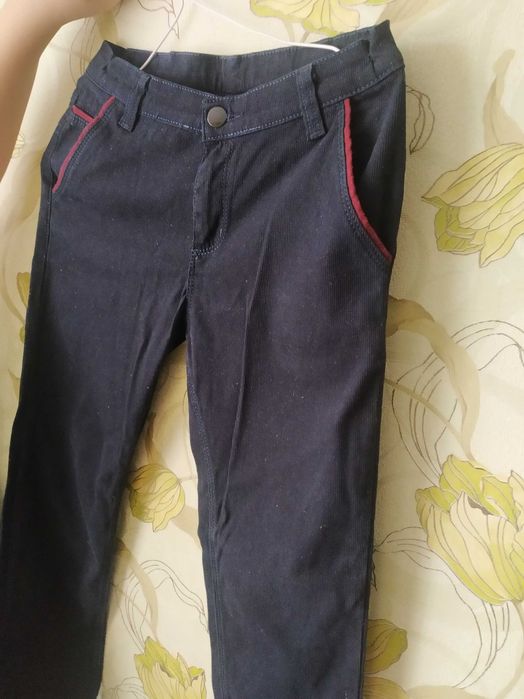 Штани хлопчику, темно-сині, ріст 140