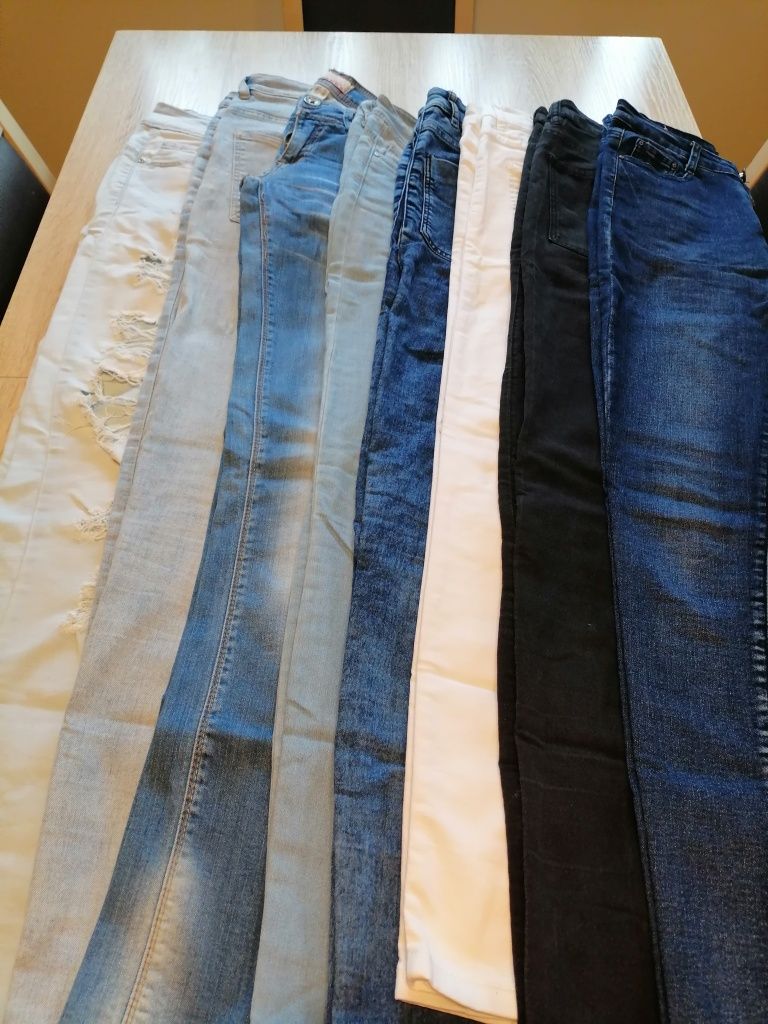 Mega paka Spodnie jeans 8 szt