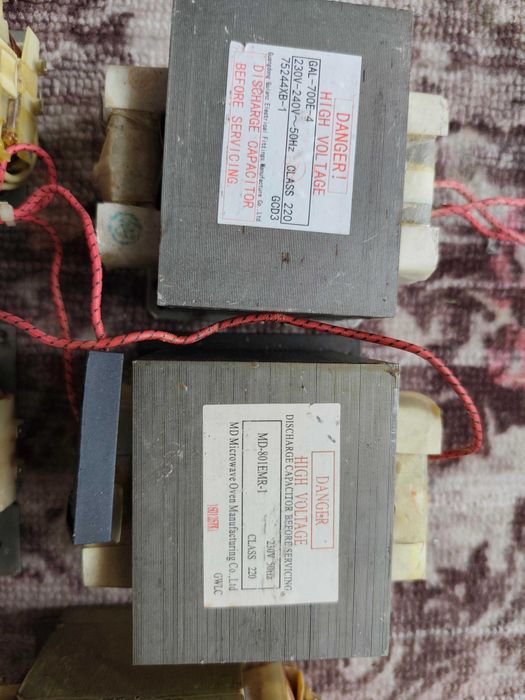 Трансформатори від мікрохвильових пічок