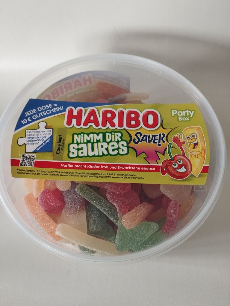 Haribo żelki 1 kg kwaśne żelki