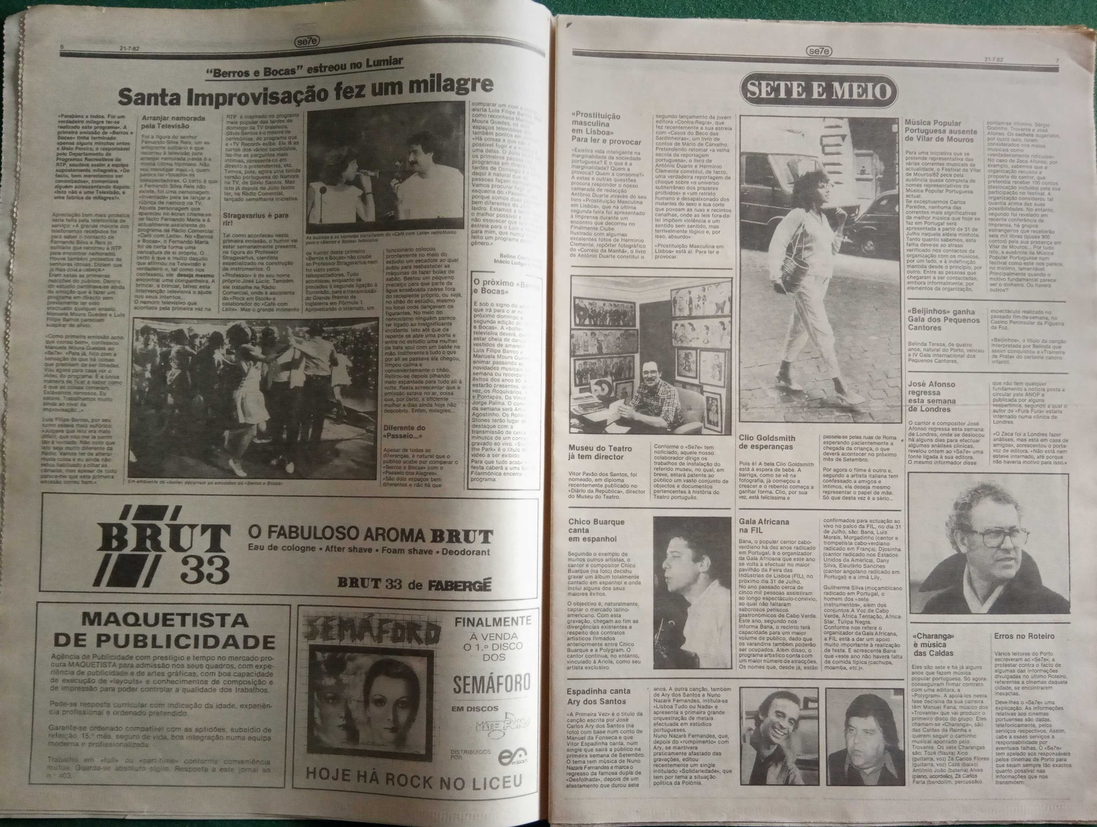 José Afonso	- - -		Se7e - nr. 215	- - - - -	Jornal