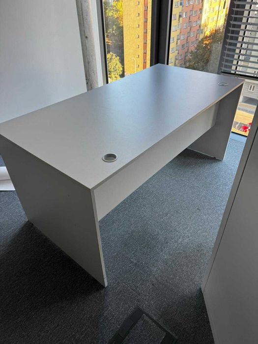 Biurko szare 160x80 biurka stół  stoły  do biur szkół domu