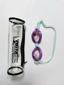 Nowe dziewczęce okularki pływackie anti fog motyw Kraina Lodu