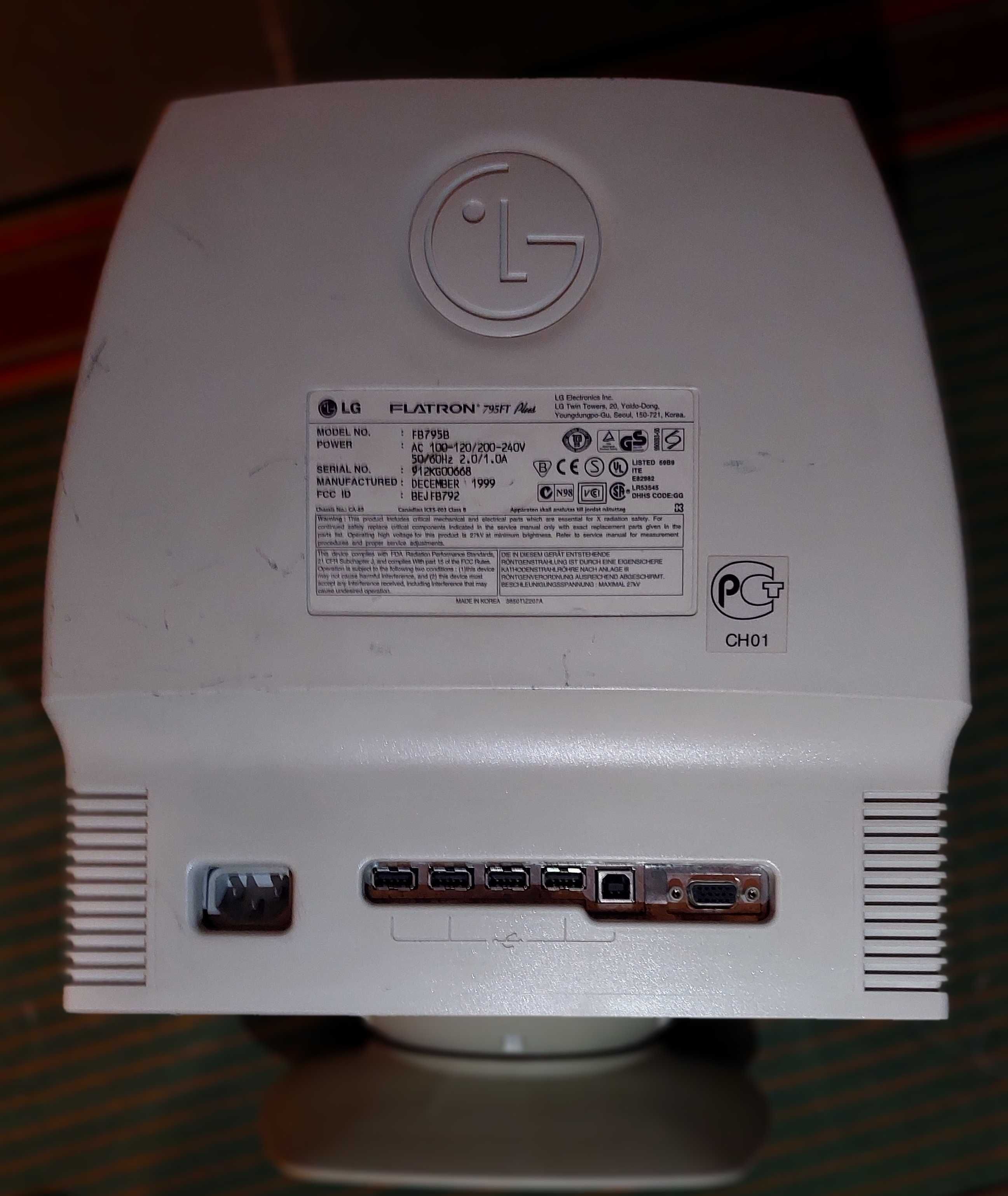 Продаю монитор  LG Flatron 795FT Plus б/у, рабочий.