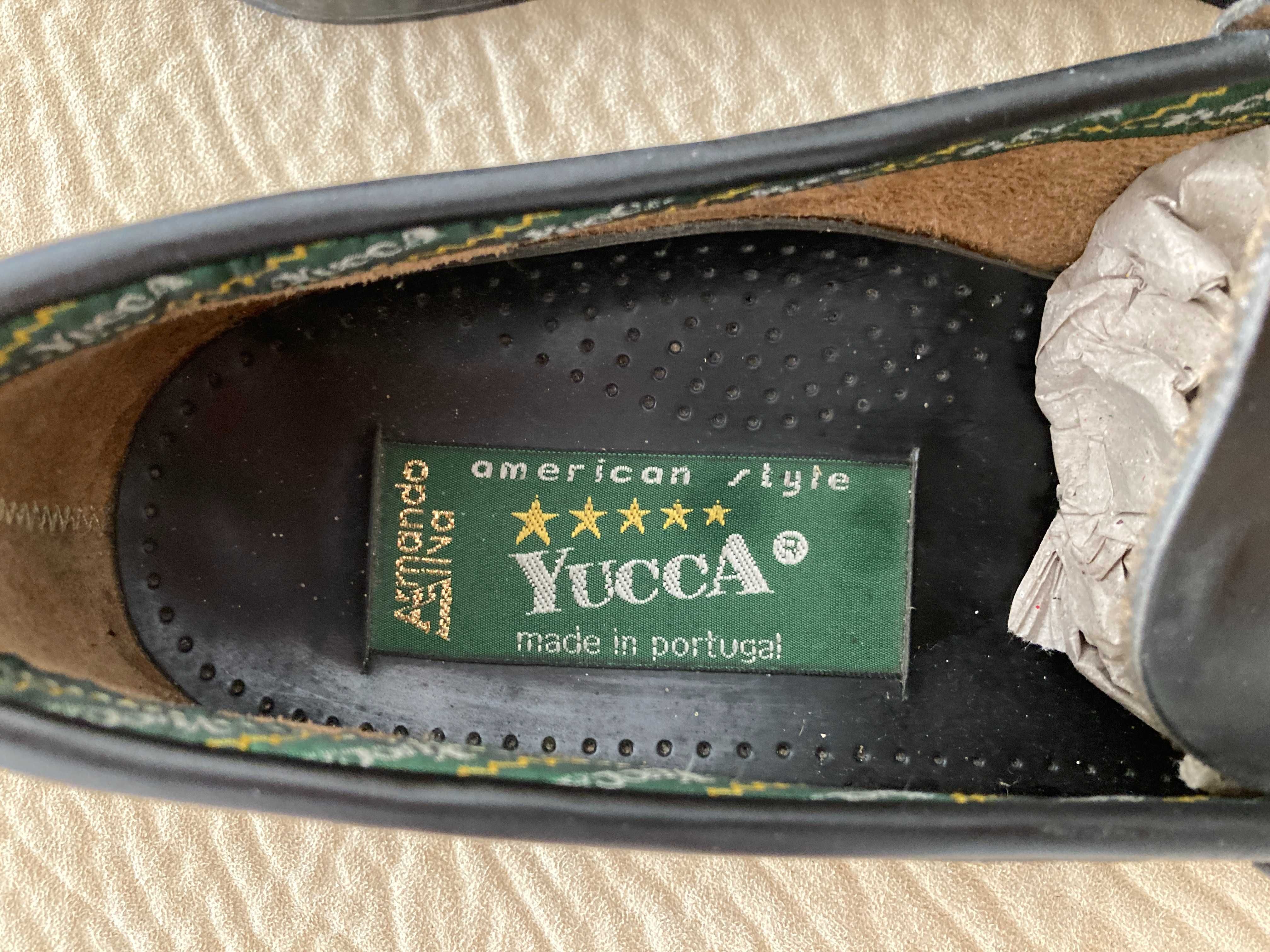 Sapatos Yucca e Code Pele Genuína 42