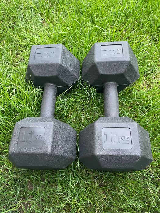 Hantle Trex Sport 2×10 kg zestaw ciężarków hantle fitness siłownia dom