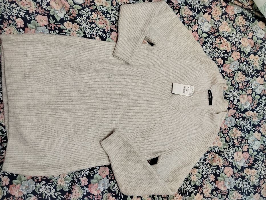 Свитер платье большой размер Zara