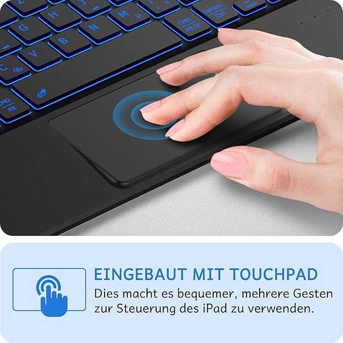 CACOE Etui na klawiaturę kompatybilne z iPad 9. generacji, iPad 10.2