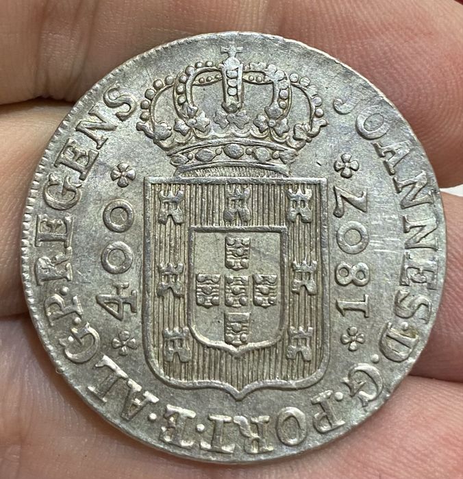 Moeda 480 Reis D JOAO P REGENTE 1807