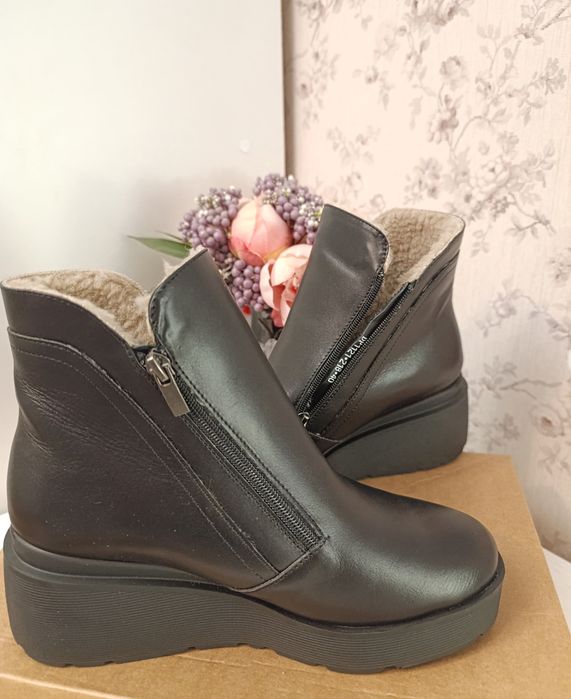 Черевики зимові шкіряні