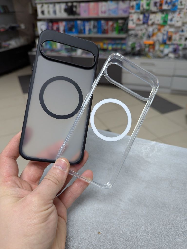 Google Pixel 9 Pro XL Прозорий/Матовий чохол MagSafe Протиударний чехо